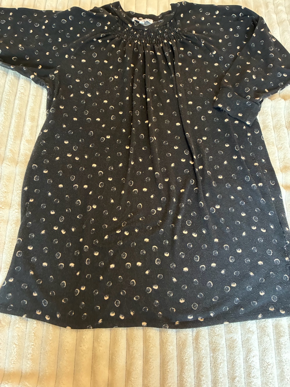 🖤⚪ MerrySkye Tunic Top | Size 0X | Black & Cream Print - Picture 1 of 4